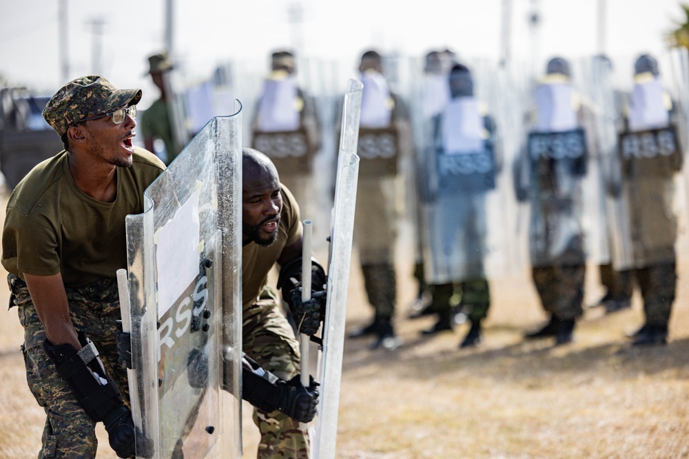 Regional Security System instructors teach public order to multinational team at TRADEWINDS 24