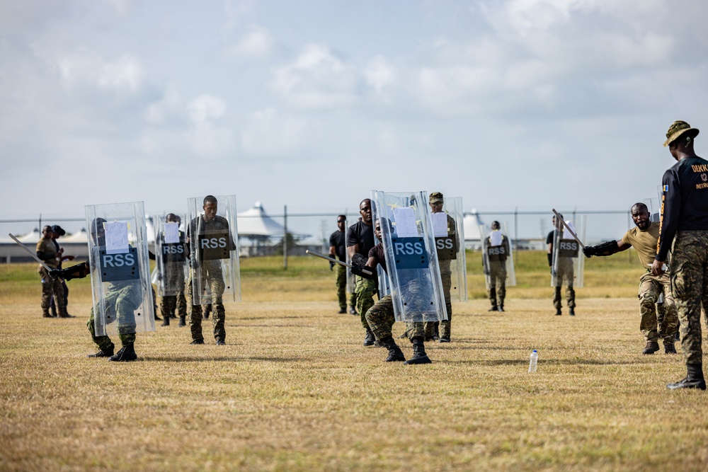Regional Security System instructors teach public order to multinational team at TRADEWINDS 24