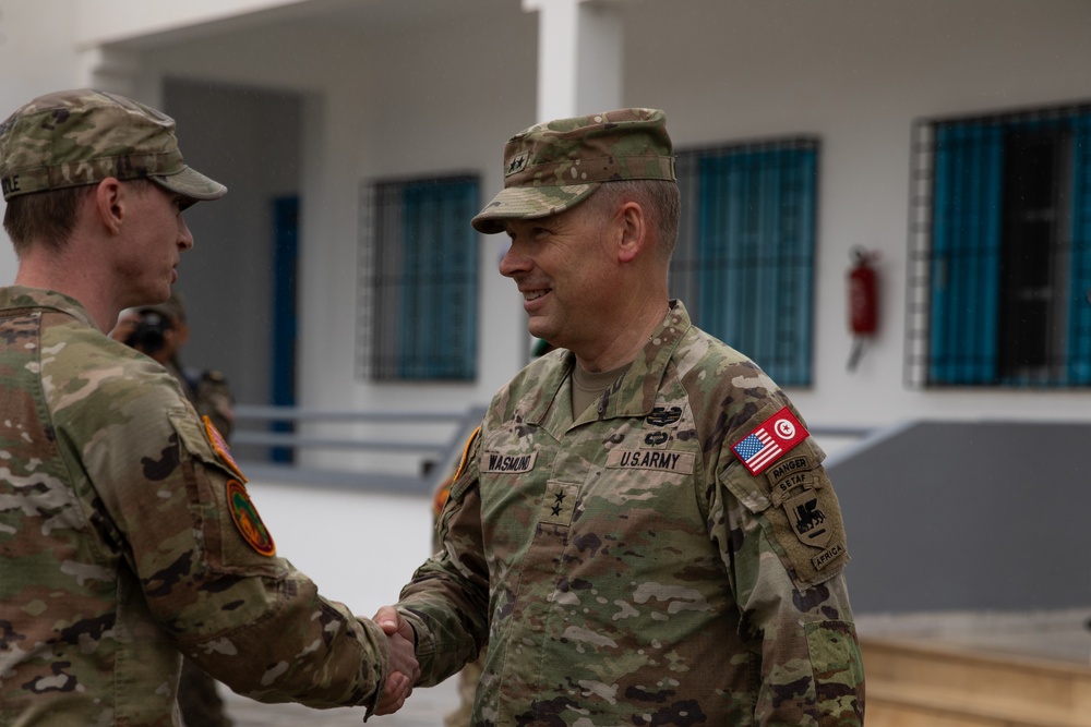 US exercise director for African Lion 2024 visits training sites in Bizerte, Tunisia