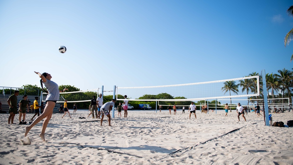 Beach Olympics Competition during Fleet Week Miami