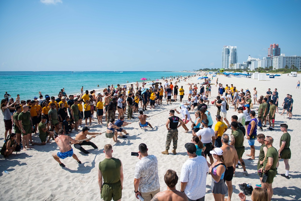 Beach Olympics Competition during Fleet Week Miami