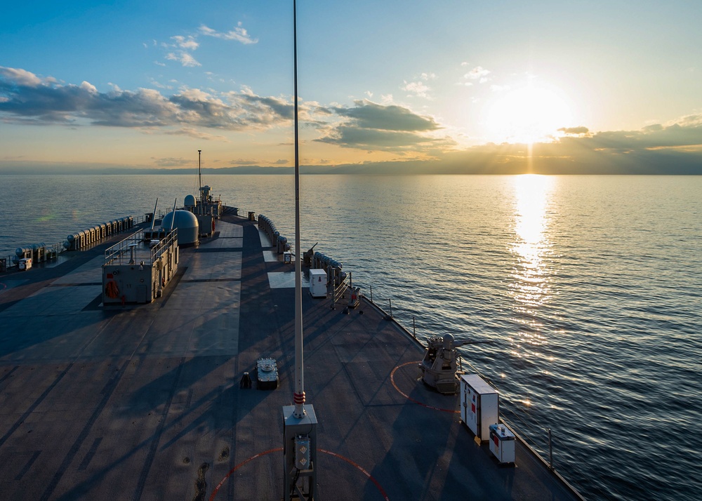 USS BLUE RIDGE CONDUCTS ROUTINE OPERATIONS