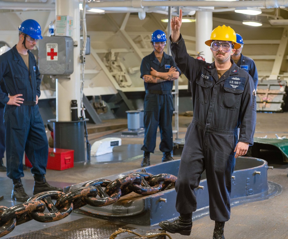 USS BLUE RIDGE CONDUCTS ROUTINE OPERATIONS