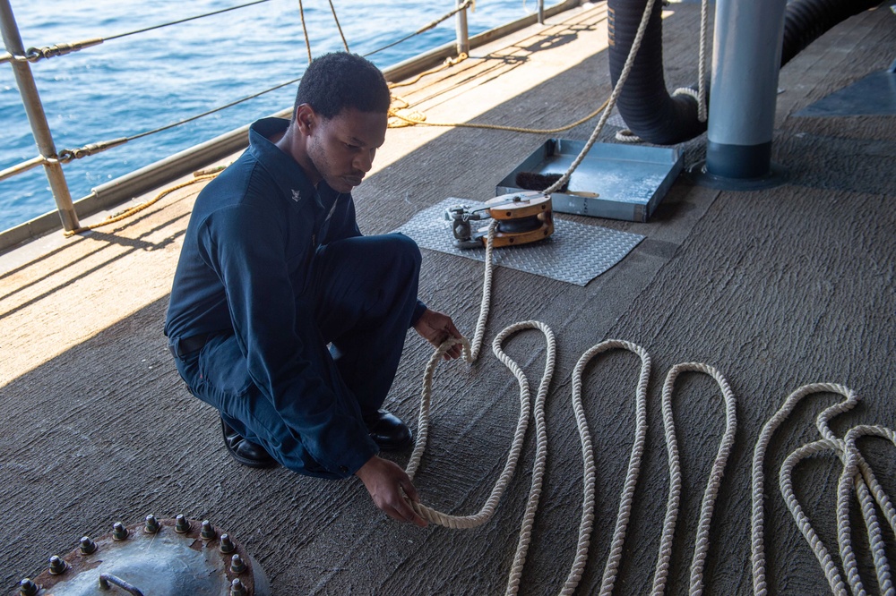 USS BLUE RIDGE CONDUCTS ROUTINE OPERATIONS