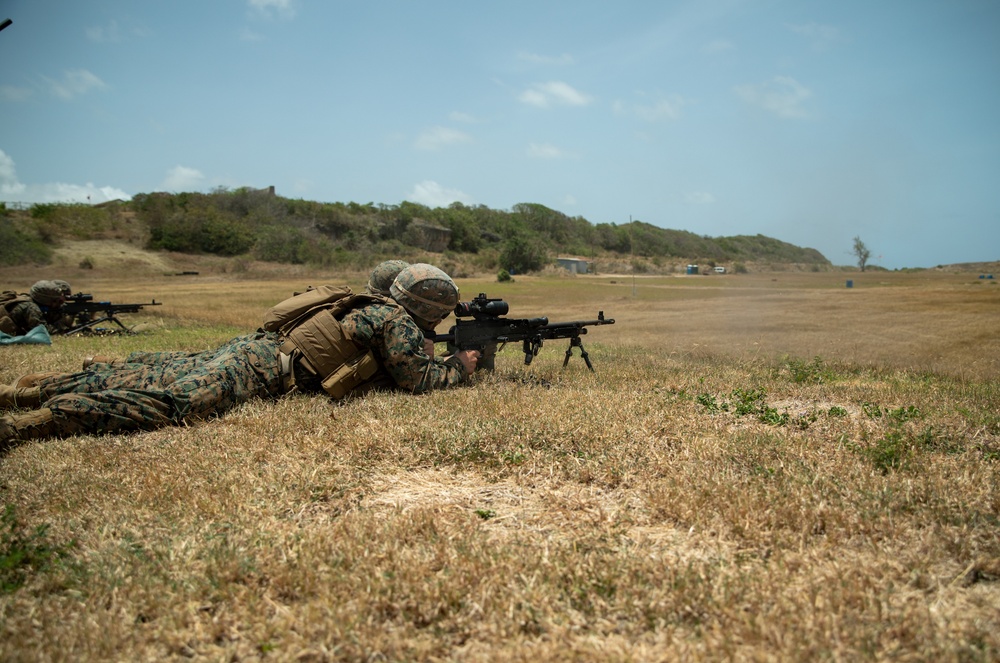 U.S. Marines conduct M240B live fire exercise during TRADEWINDS 24