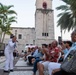 U.S. Navy Musician 3rd Class Bernadette Rocks, from Tannersville, N.J., assigned Navy Band Southeast, performs to a crowd during a public concert in Coral Gables, Fla., during Fleet Week Miami May 11, 2024.