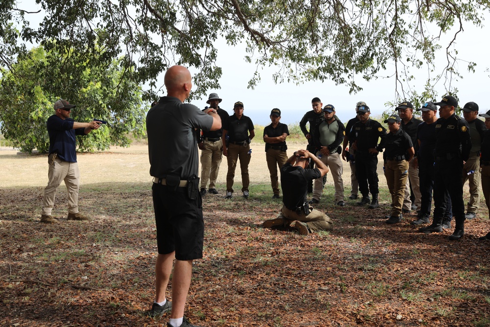 FBI conducts defensive tactics training with police troops from Colombia, Dominican Republic, and Guatemala at TRADEWINDS 24