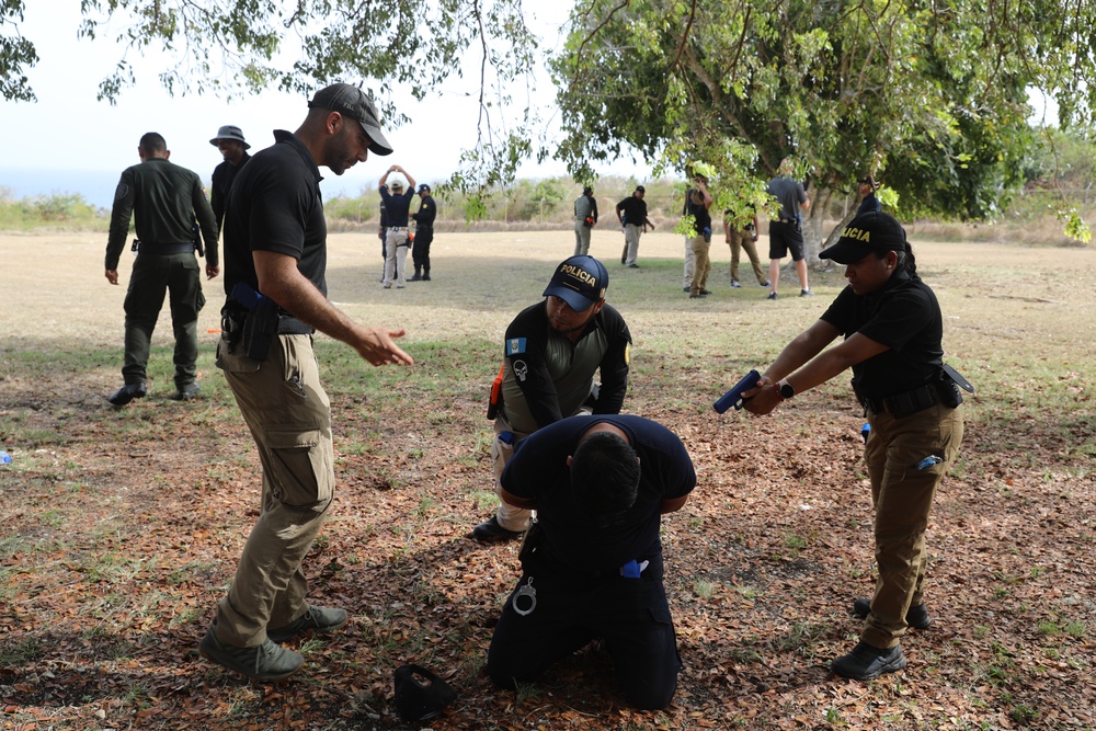 FBI conducts defensive tactics training with police troops from Colombia, Dominican Republic, and Guatemala at TRADEWINDS 24