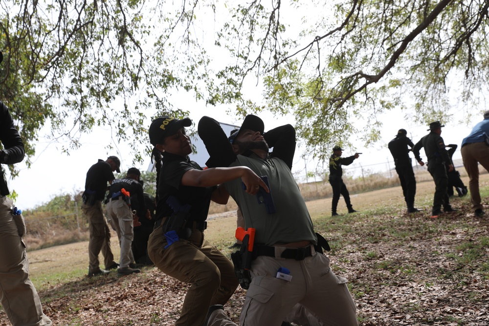 FBI conducts defensive tactics training with police troops from Colombia, Dominican Republic, and Guatemala at TRADEWINDS 24