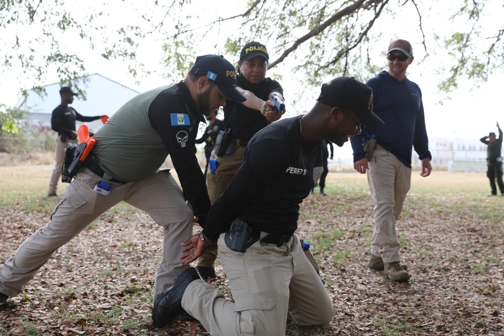 FBI conducts defensive tactics training with police troops from Colombia, Dominican Republic, and Guatemala at TRADEWINDS 24