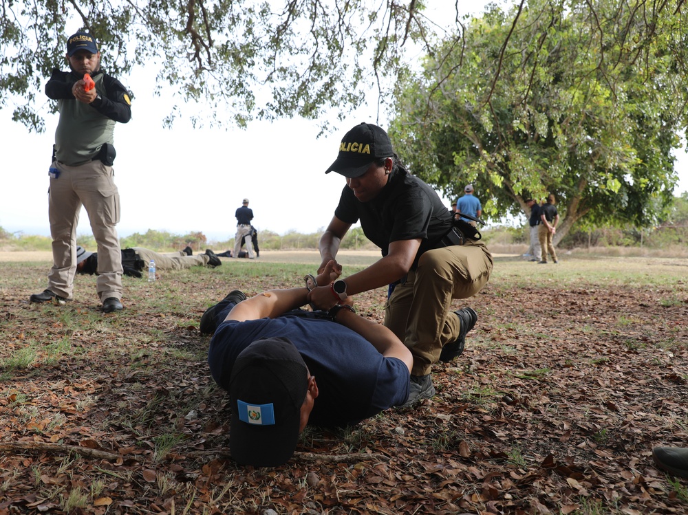 FBI conducts defensive tactics training with police troops from Colombia, Dominican Republic, and Guatemala at TRADEWINDS 24