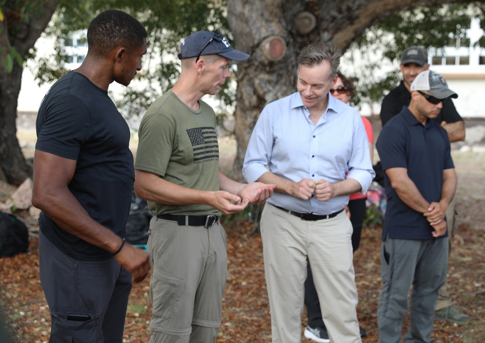 FBI conducts defensive tactics training with police troops from Colombia, Dominican Republic, and Guatemala at TRADEWINDS 24