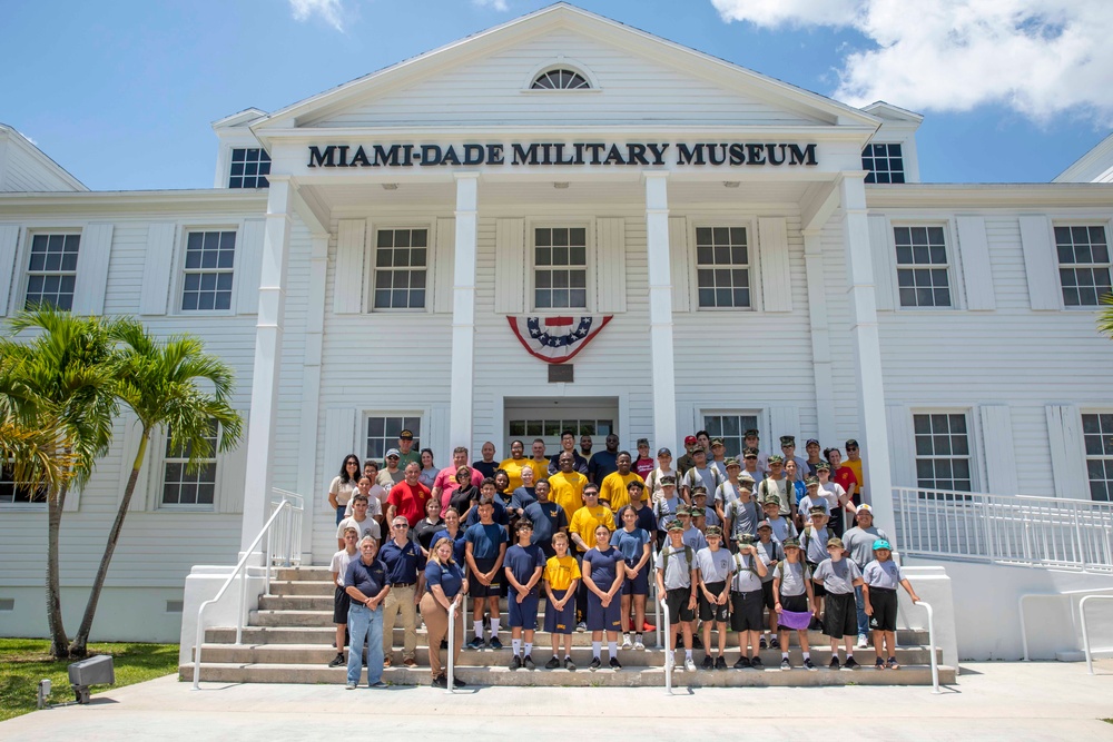 Military Youth Groups Participate in Volunteer Events at the Miami-Dade Military Museum