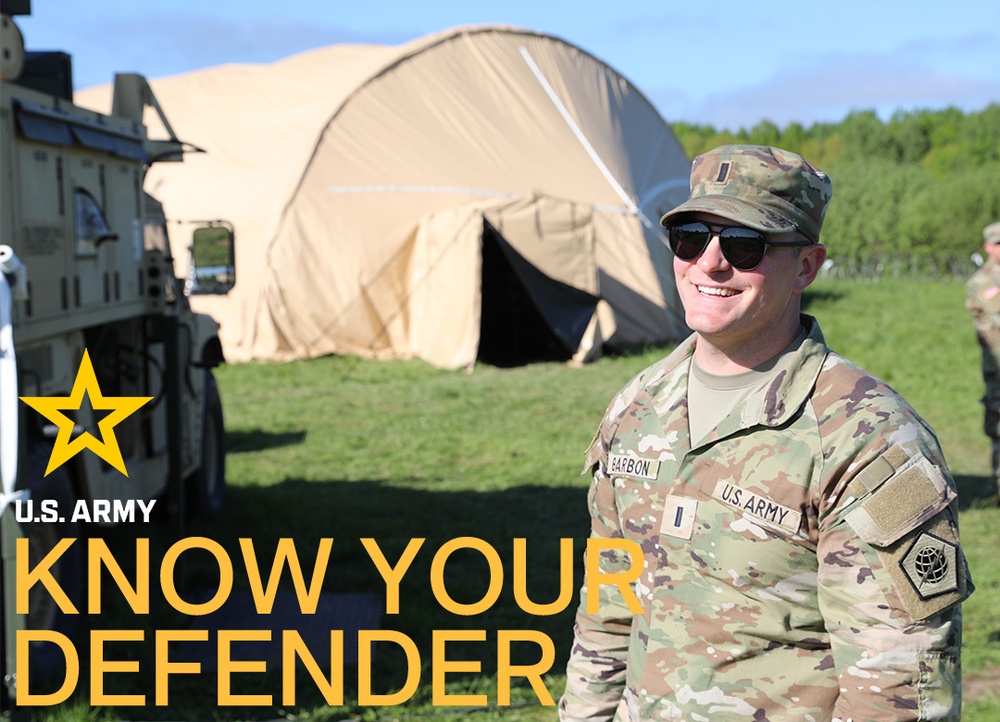 Know Your Defender - 1st Lt. Tanner Barbon
