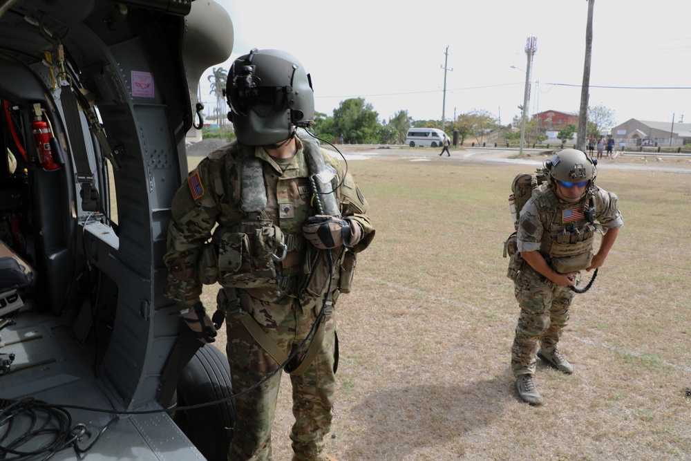 U.S. Army and Barbados Defence Force conduct casualty evacuation training