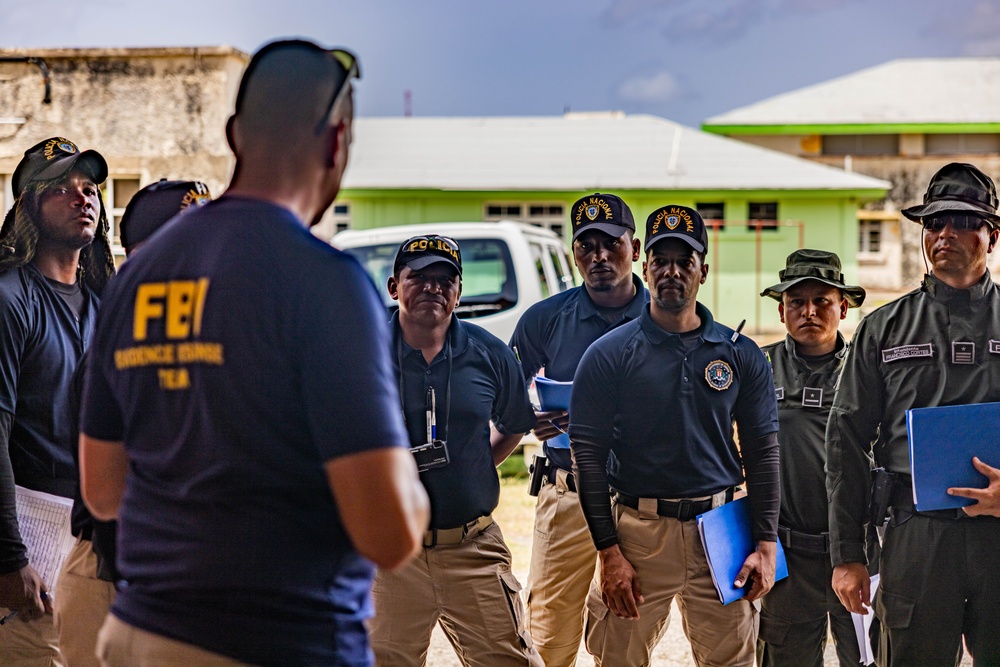 FBI Evidence Response Team teach crime scene evidence gathering techniques during TRADEWINDS 24