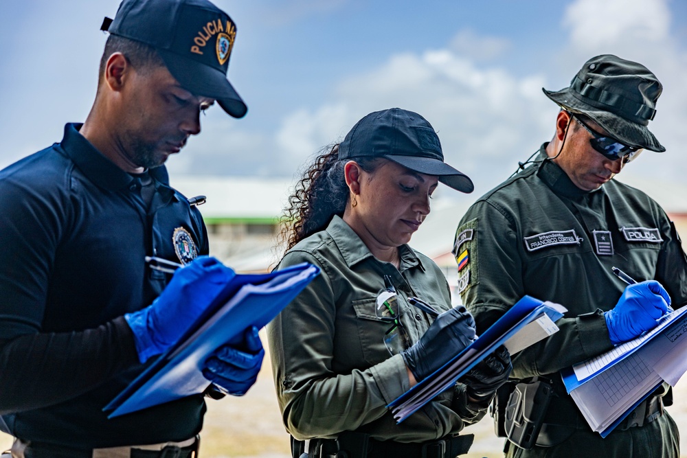 FBI Evidence Response Team teach crime scene evidence gathering techniques during TRADEWINDS 24