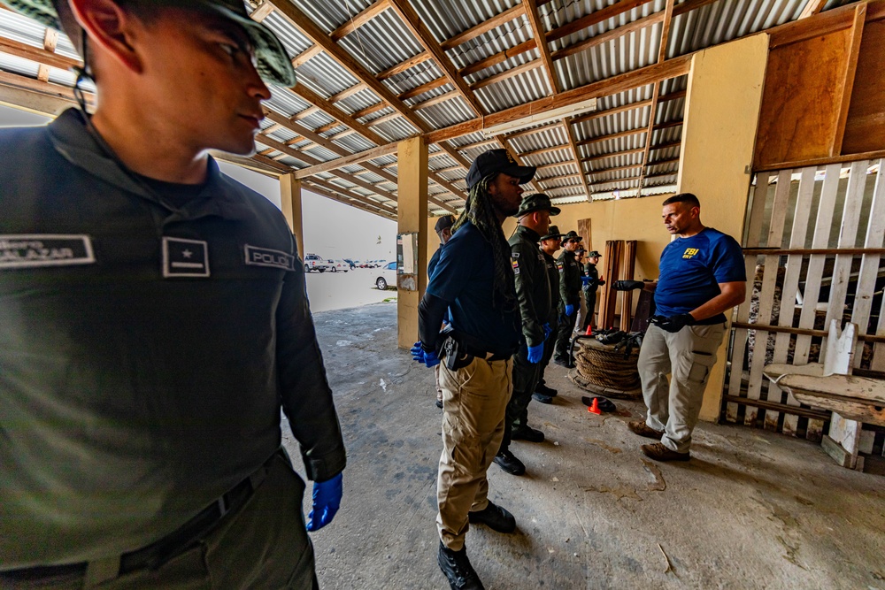 FBI Evidence Response Team teach crime scene evidence gathering techniques during TRADEWINDS 24