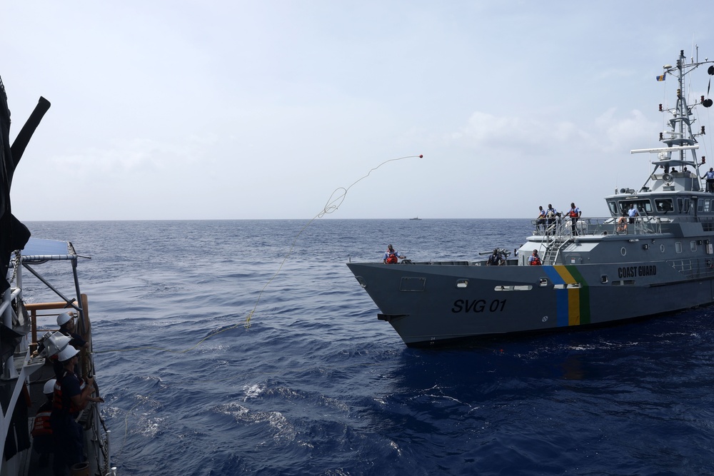 U.S., St. Vincent and the Grenadines coast guards demonstrate tow-haul efficiency at TRADEWINDS 24