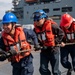 USS Dewey Conducts Replenishment-at-Sea with USNS Cesar Chavez, April 11