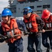 USS Dewey Conducts Replenishment-at-Sea with USNS Cesar Chavez, April 11