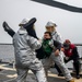 Sailors Conduct Crash and Salvage Drill Aboard USS Dewey, April 19