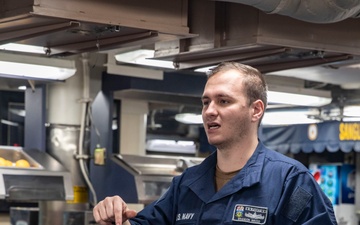 Sailors Conduct Operations Aboard USS Dewey, April 20