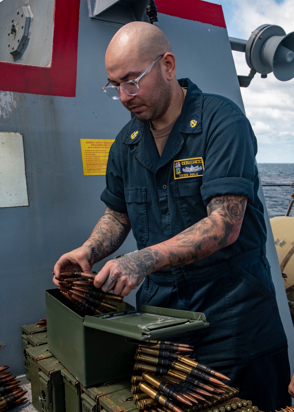 Sailors Aboard USS Dewey Conduct Crew-Served Weapons Qualifications