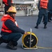 Sailors Conduct Man Overboard Drill Aboard USS Dewey, April 23