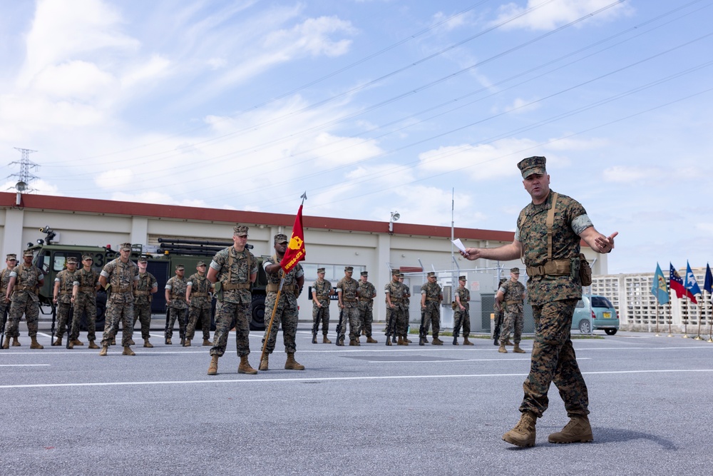 Airfield Operations Company holds change of command ceremony