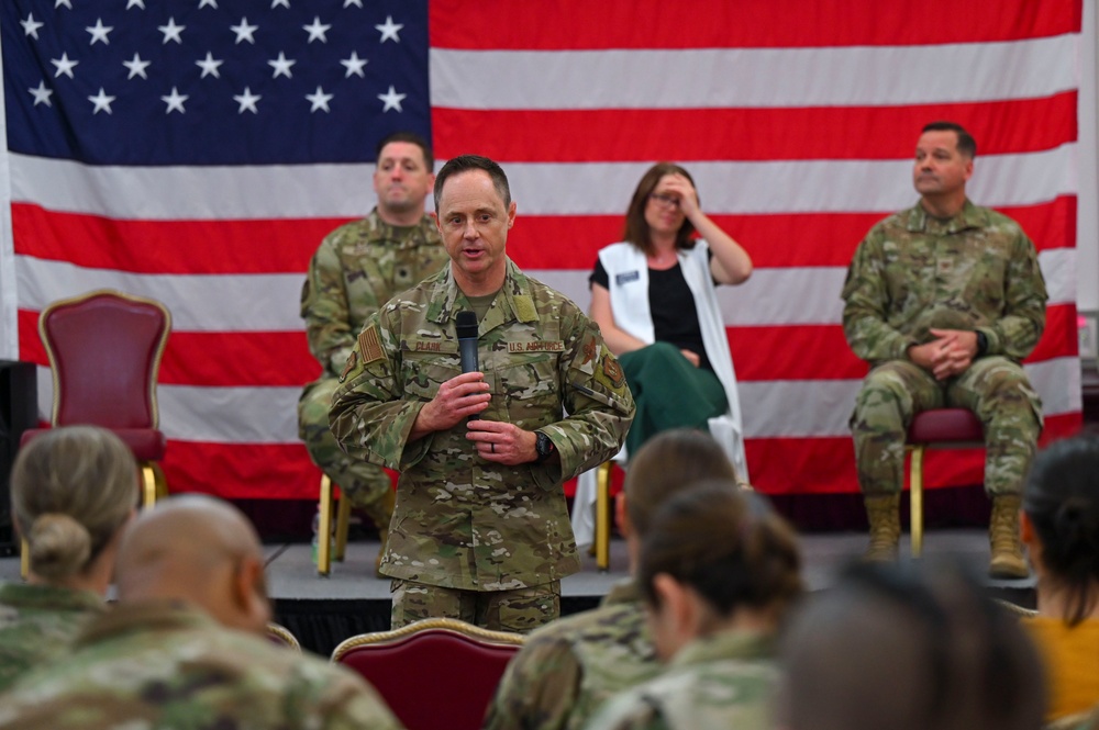 Brig. Gen. Clark hosts a spouse town hall