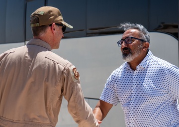 AFCENT, 379th AEW leaders welcome U.S. Congressional Representatives to CENTCOM