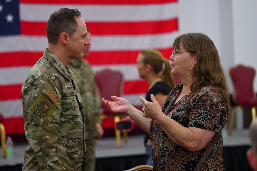 Brig. Gen. Clark hosts a spouse town hall