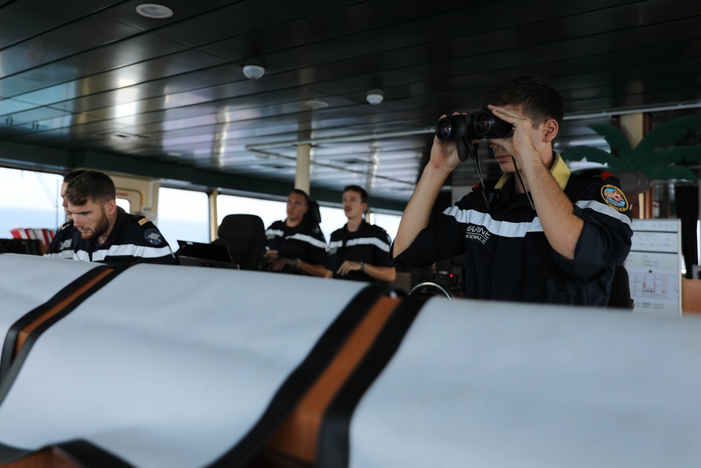 French navy participates in passing exercise during TRADEWINDS 24