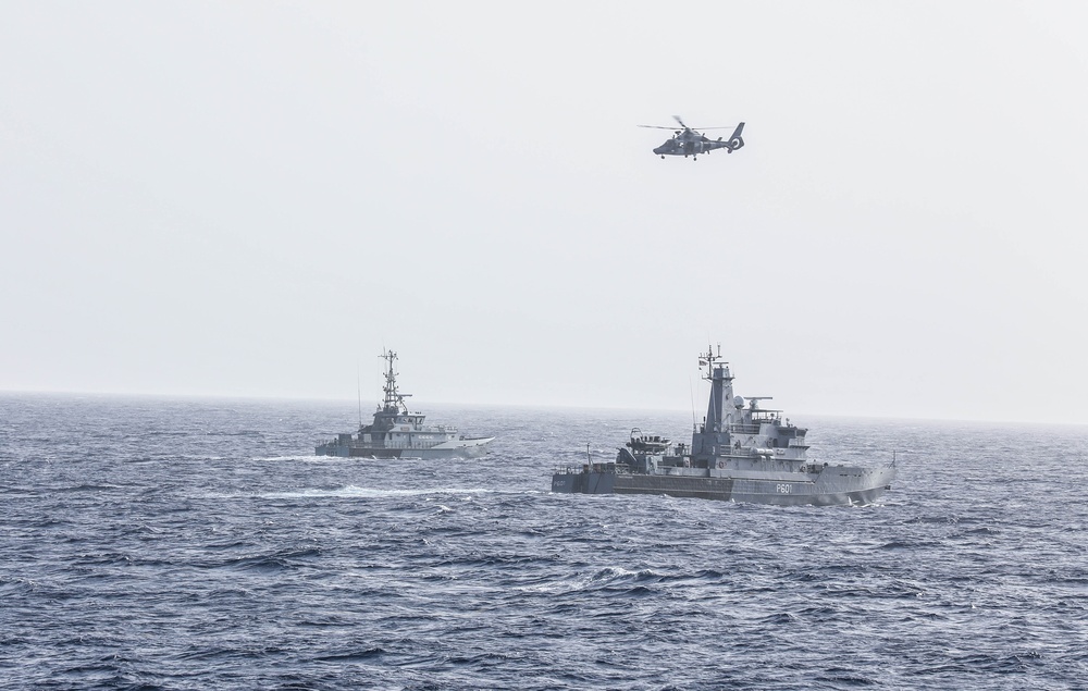 French navy participates in passing exercise during TRADEWINDS 24
