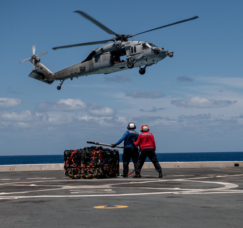 USS New York (LPD 21) Replenishment At Sea