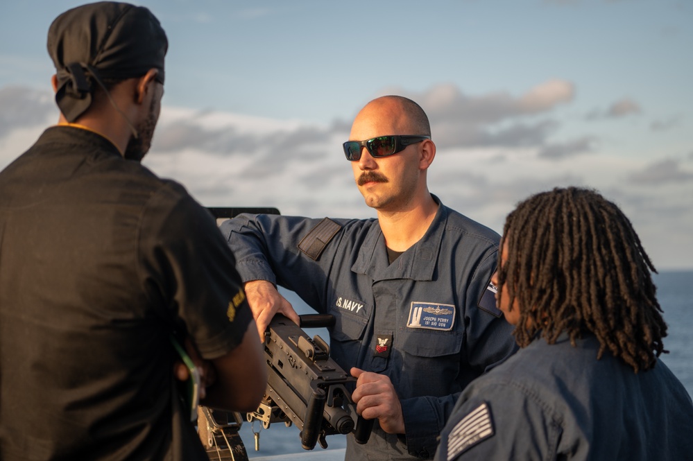 USS New York Weapons Familiarization Training