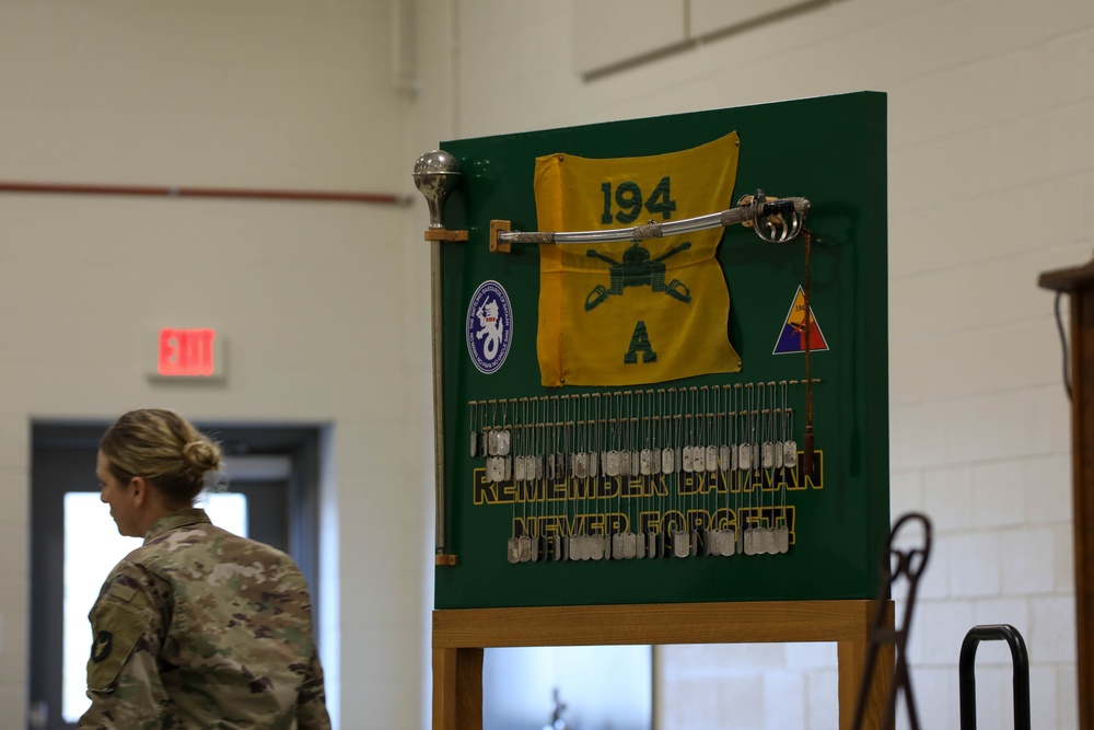 194th Tank Battalion Holds Annual Wreath Laying Ceremony for the Battle of Bataan