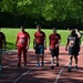 Wounded Warrior Regiment Members participate in a warrior athlete reconditioning program training camp at Nike World Headquarters