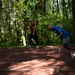 Wounded Warrior Regiment Members participate in a warrior athlete reconditioning program training camp at Nike World Headquarters