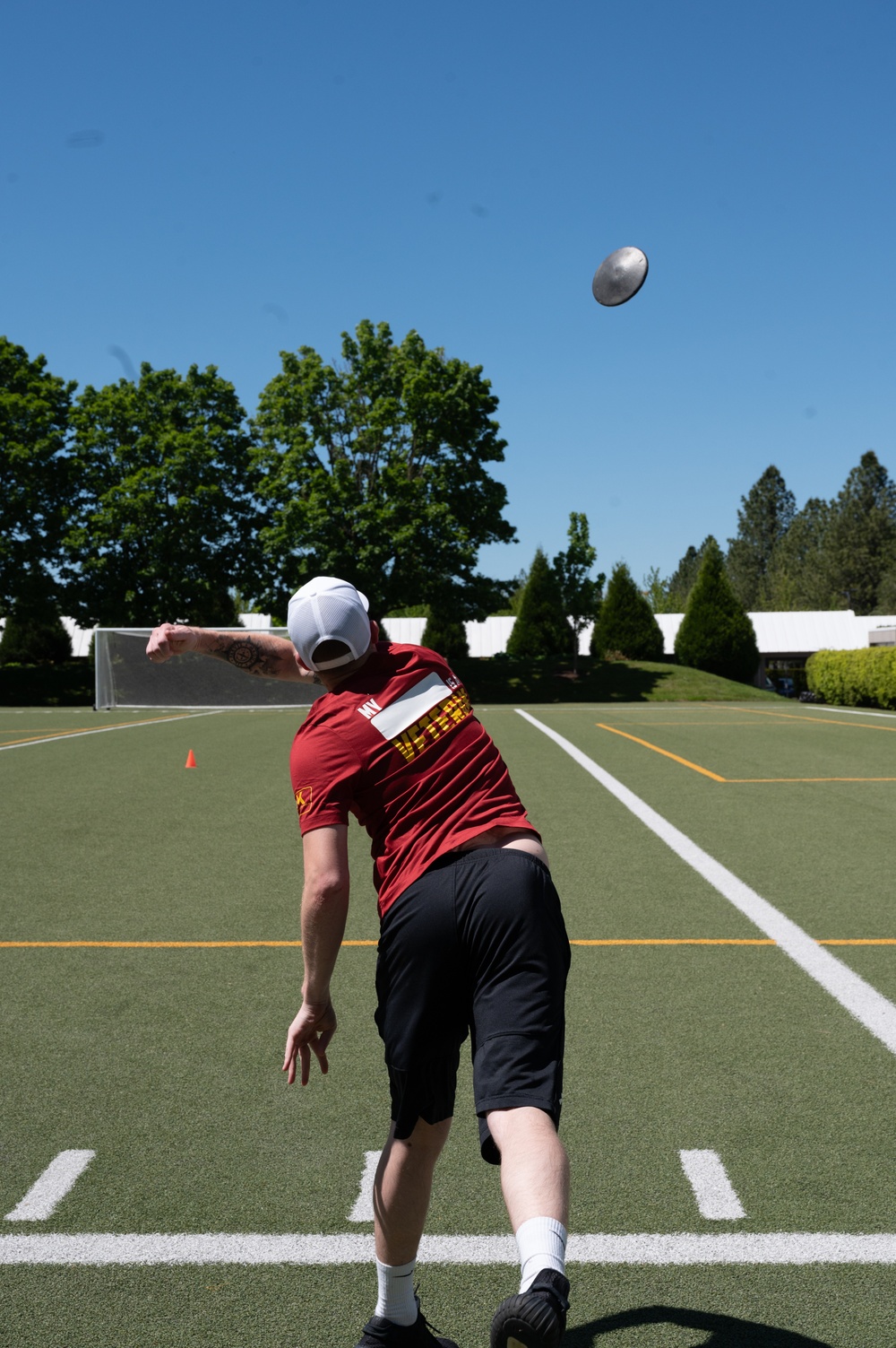 Wounded Warrior Regiment Members participate in a warrior athlete reconditioning program training camp at Nike World Headquarters