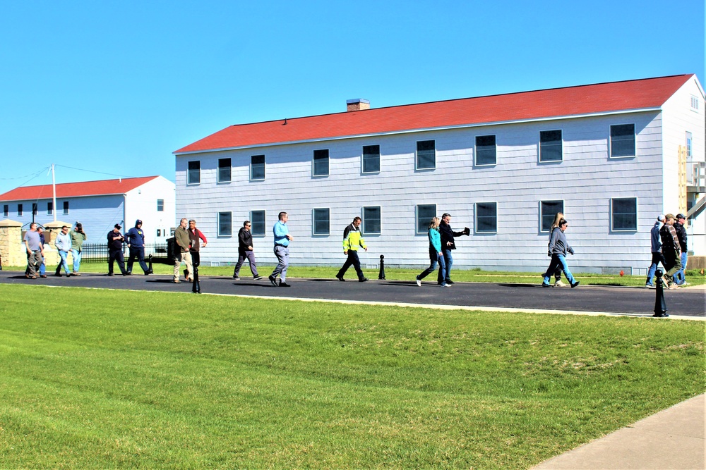 Fort McCoy community members visit Fort McCoy's historic Commemorative Area