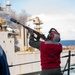 USS New York Replenishment At Sea