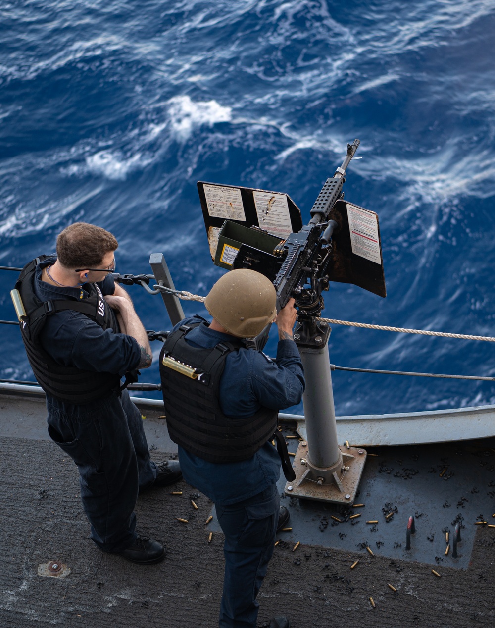 USS New York Crew Served Weapons Shoot