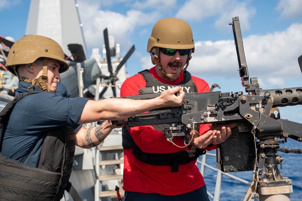 USS New York Crew Served Weapons Shoot