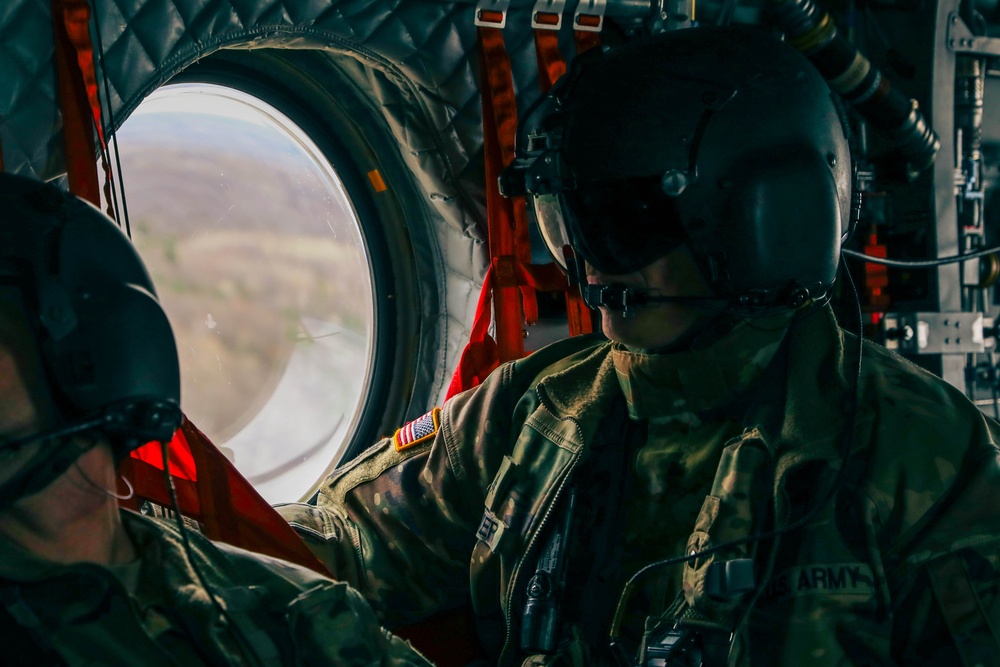 34th ECAB Conducts Helicopter Water Bucket Training with MNDNR