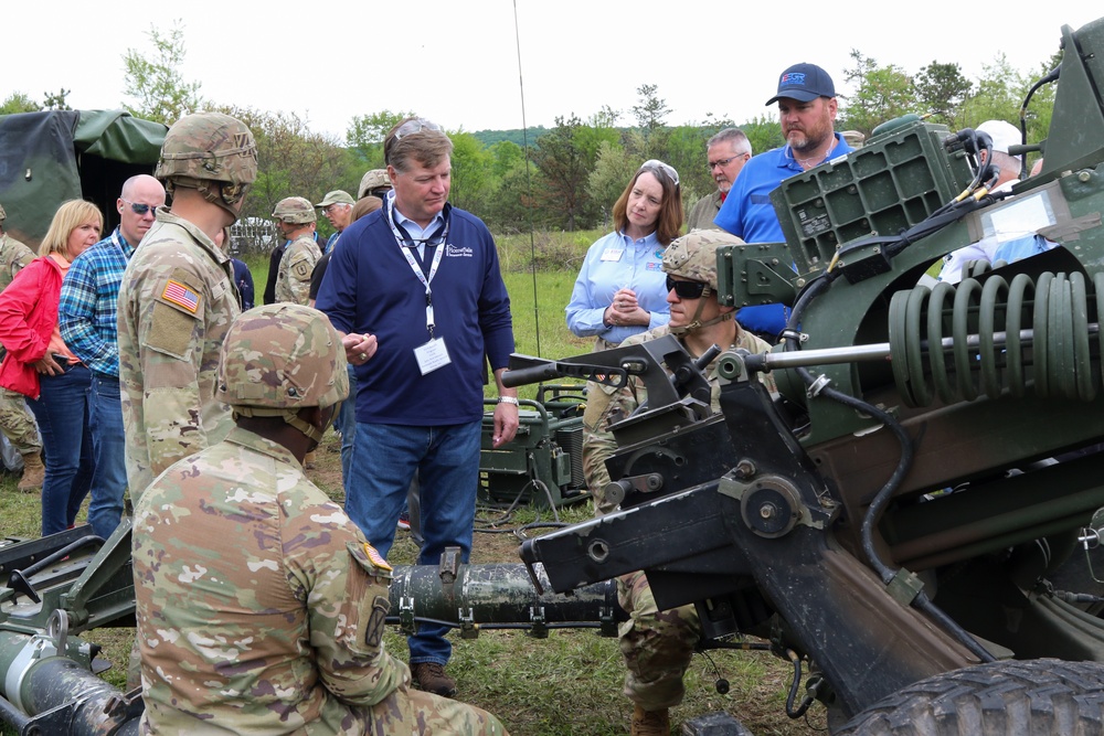 Civilian employers observe 166th Regiment training, facilities