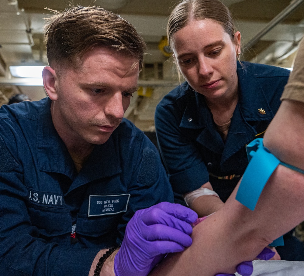 USS New York Blood Draw Training