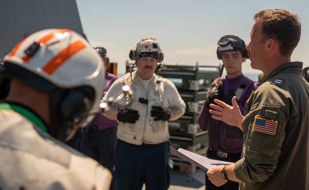 USS New York Flight Deck Firefighting Training