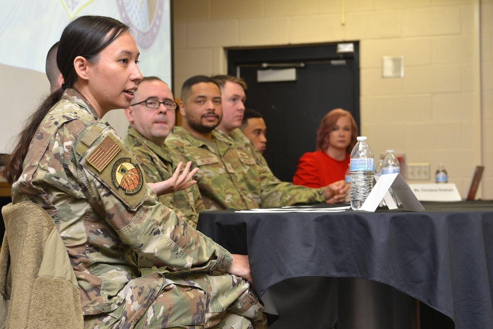 16th Air Force Airmen share cyber expertise with 130 middle-school students